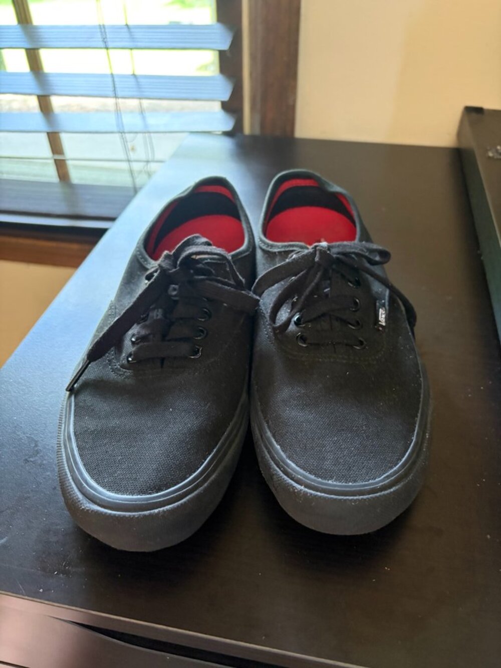 Vans Authentic Pro Black/Black UltraCush HD Skate Shoes Men’s Size 8